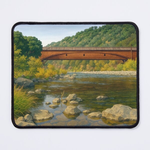 Item preview, The Historic Bridgeport Covered Bridge designed and sold by Takeda-art.