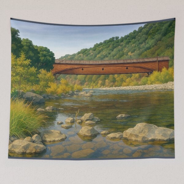 Item preview, The Historic Bridgeport Covered Bridge designed and sold by Takeda-art.