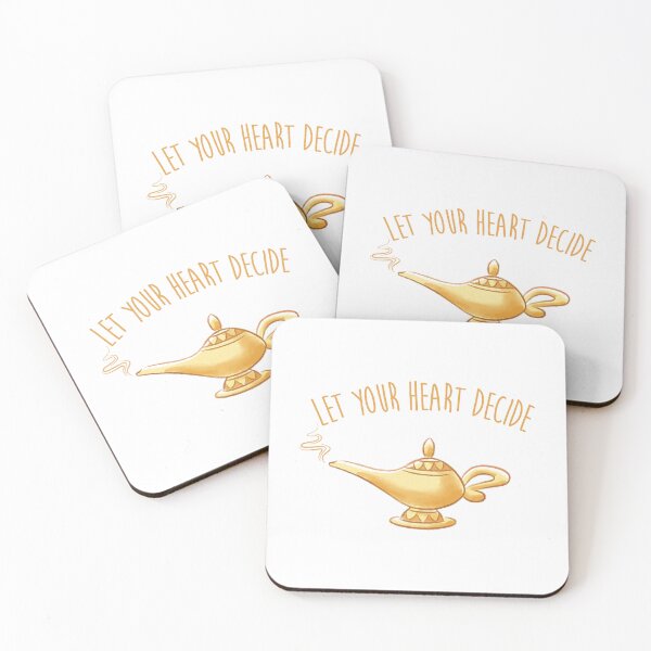 Item preview, Genie Magic Lamp Inspirational Quote Let Your Heart Decide Design designed and sold by Wendy Darion.