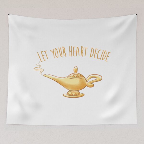 Item preview, Genie Magic Lamp Inspirational Quote Let Your Heart Decide Design designed and sold by Wendy Darion.
