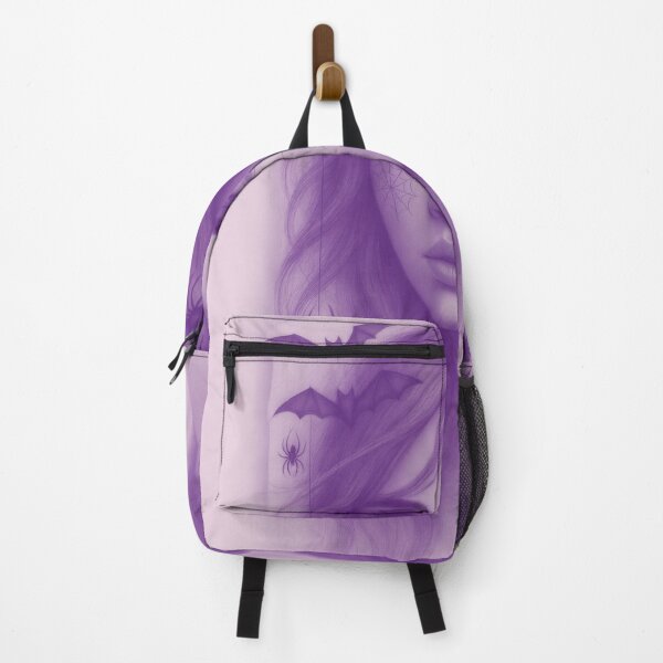 Item preview, Enchanted Webkeeper – Gothic Purple Spider & Bat Portrait designed and sold by DzurDesigns .