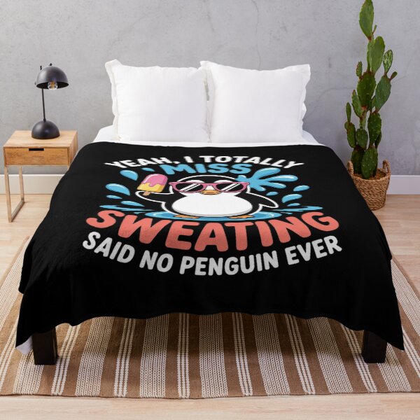 Item preview, I Totally Miss Sweating Funny Penguin Cold Weather Lover designed and sold by velltoons.