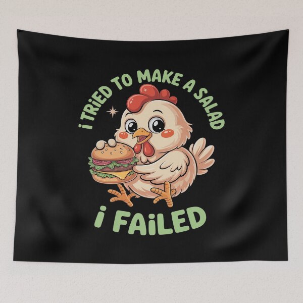 Item preview, I Tried To Make A Salad I Failed Hamburger designed and sold by velltoons.