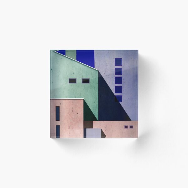 Item preview, Fachadas de ciudad en tonos pastel – Arte arquitectónico minimalista 2 designed and sold by HKDigital.