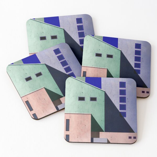 Item preview, Pastel City Facades – Minimalist Architectural Art 2 designed and sold by HKDigital.