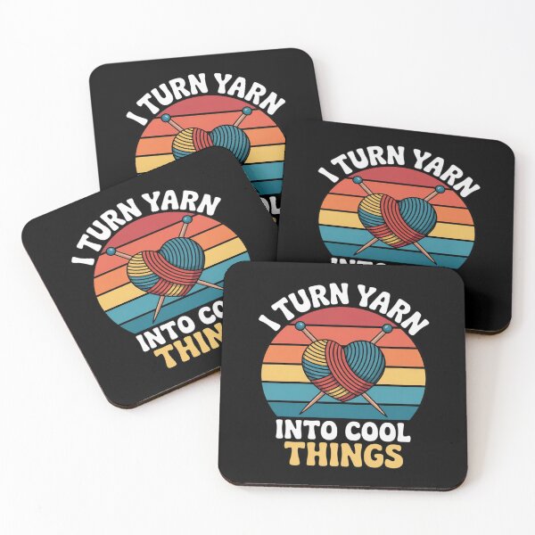 Item preview, I Turn Yarn Into Cool Things Creative Fiber Artist Crafting designed and sold by velltoons.