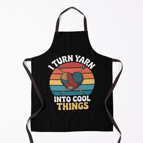 Item preview, I Turn Yarn Into Cool Things Creative Fiber Artist Crafting designed and sold by velltoons.