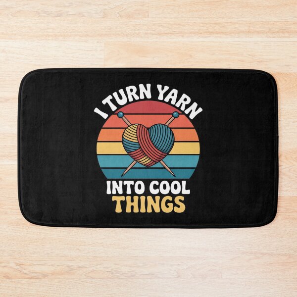 Item preview, I Turn Yarn Into Cool Things Creative Fiber Artist Crafting designed and sold by velltoons.