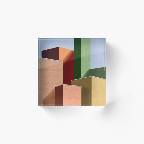 Item preview, Pastel City Facades – Minimalist Architectural Art 3 designed and sold by HKDigital.