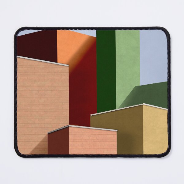Item preview, Pastel City Facades – Minimalist Architectural Art 3 designed and sold by HKDigital.
