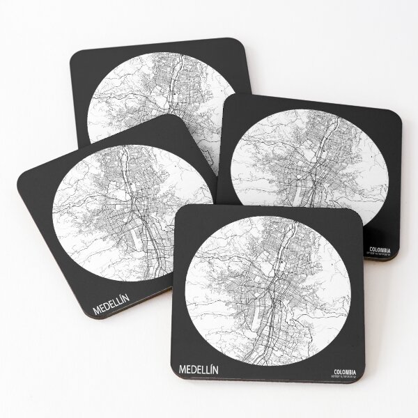 Item preview, Medellín City Map of Colombia - Full Moon designed and sold by deMAP.