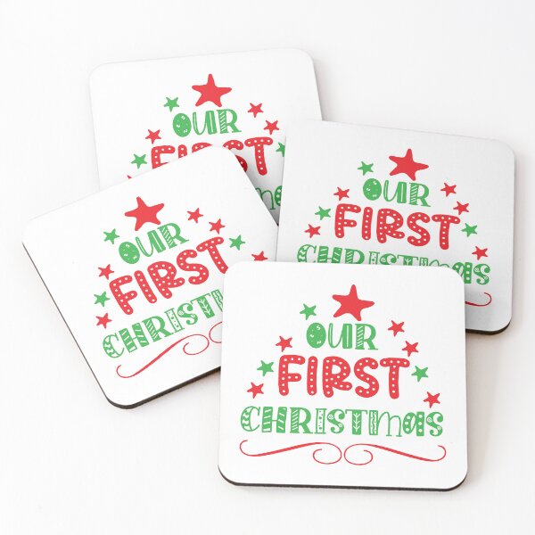Item preview, Our First Christmas - Couples Holiday Milestone Keepsake designed and sold by FuzionRaptor.