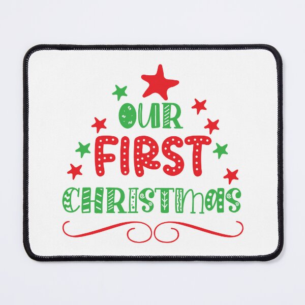 Item preview, Our First Christmas - Couples Holiday Milestone Keepsake designed and sold by FuzionRaptor.