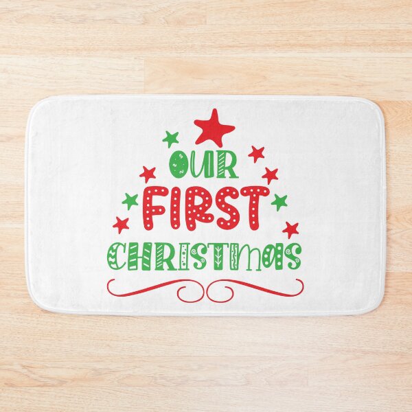 Item preview, Our First Christmas - Couples Holiday Milestone Keepsake designed and sold by FuzionRaptor.