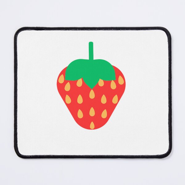 Item preview, Simple Strawberry – Minimalist Fruit Art designed and sold by Emerald-Otaku.