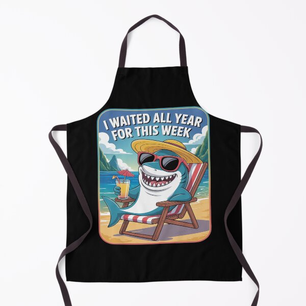 Item preview, i waited all year for this week meme funny shark lover ocean designed and sold by velltoons.