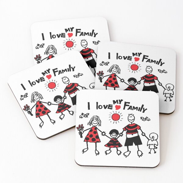 Item preview, i love my family funny cartoon art designed and sold by jameshowgelpen.