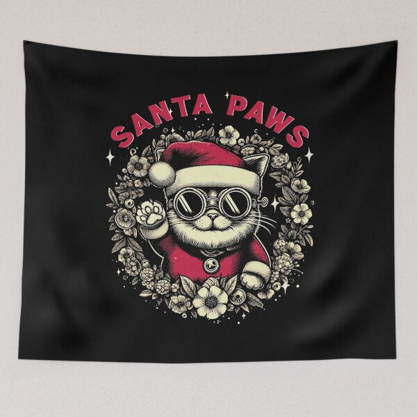Item preview, Santa Paws – Christmas Cat Lover designed and sold by Scaryzz.