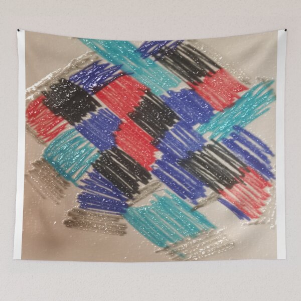 Item preview, patchwork basic bumps abstract colorful pattern designed and sold by SmashingDeals.