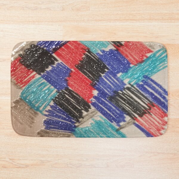 Item preview, patchwork basic bumps abstract colorful pattern designed and sold by SmashingDeals.