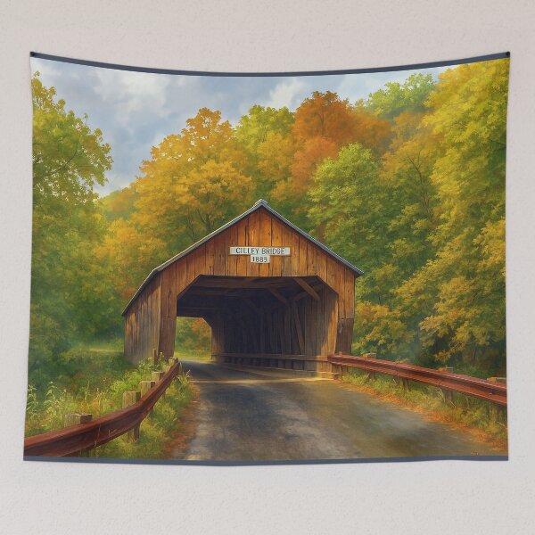 Item preview, The Historic Cilley Covered Bridge designed and sold by Takeda-art.