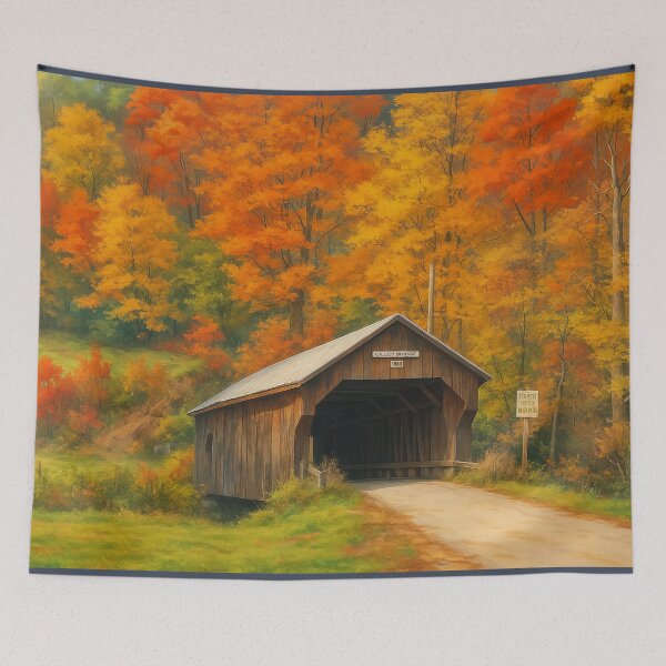 Item preview, The Historic Cilley Covered Bridge designed and sold by Takeda-art.