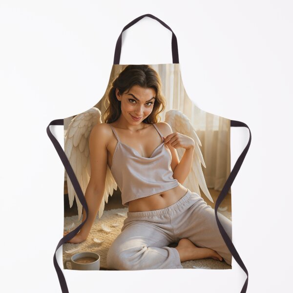 Item preview, Flirty angel midriff in pajamas designed and sold by CathryneDelamort.