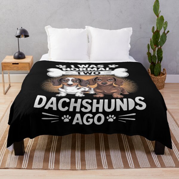 Item preview, I Was Normal 2 Dachshunds Ago Red Piebald Doxie Dog Lover designed and sold by FndPardaL.