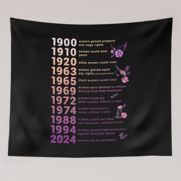 Item preview, Women’s Rights Timeline Feminist Empowerment  designed and sold by PugPuppyLife.