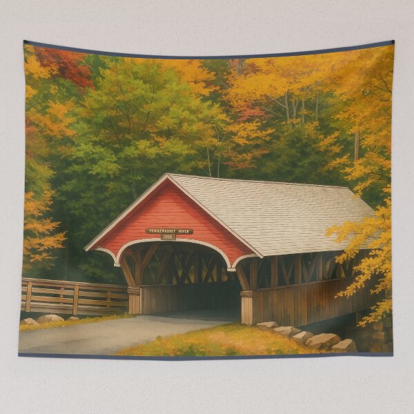 Item preview, The Historic Flume Covered Bridge designed and sold by Takeda-art.