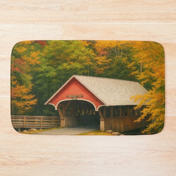 Item preview, The Historic Flume Covered Bridge designed and sold by Takeda-art.