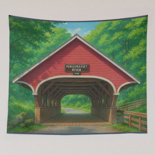 Item preview, The Historic Flume Covered Bridge designed and sold by Takeda-art.