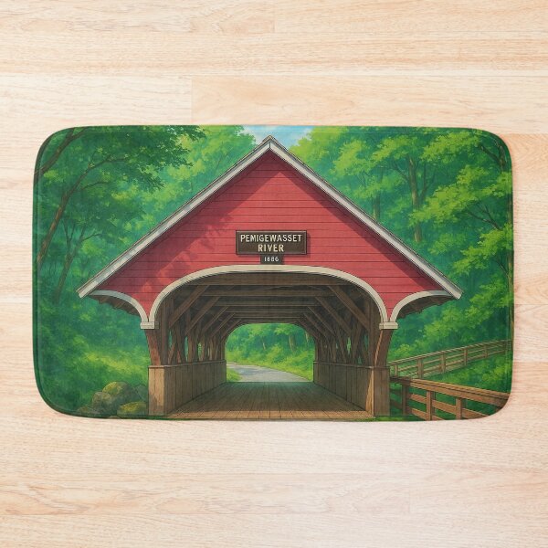 Item preview, The Historic Flume Covered Bridge designed and sold by Takeda-art.