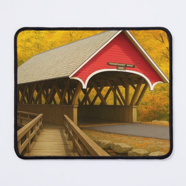 Item preview, The Historic Flume Covered Bridge designed and sold by Takeda-art.