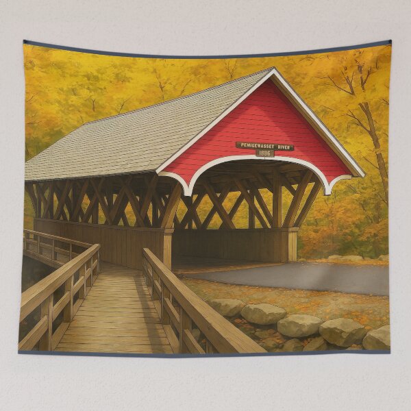 Item preview, The Historic Flume Covered Bridge designed and sold by Takeda-art.