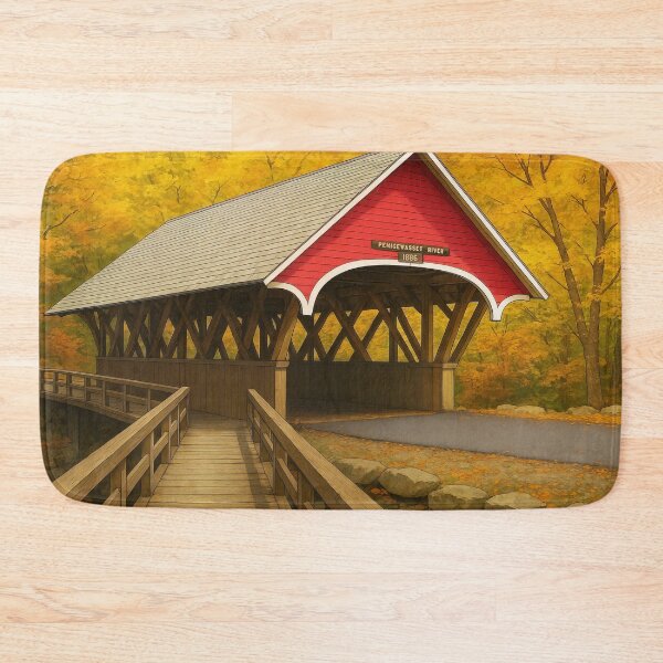 Item preview, The Historic Flume Covered Bridge designed and sold by Takeda-art.