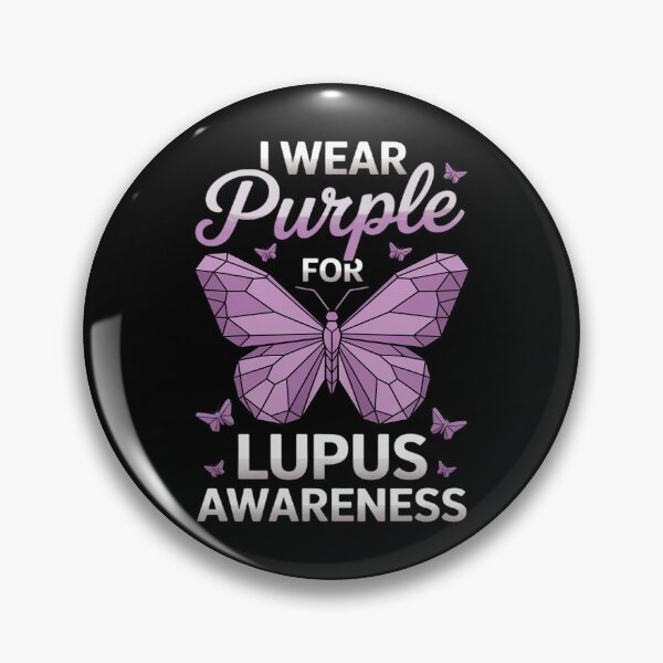 Item preview, I Wear Purple for Lupus Awareness - Butterfly Support designed and sold by FndPardaL.