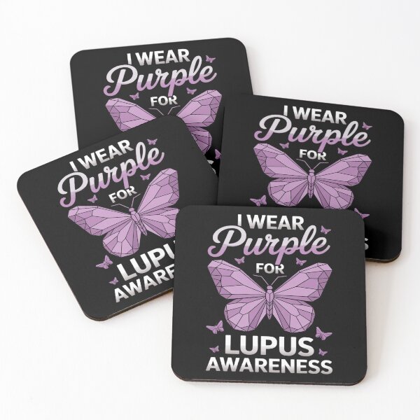 Item preview, I Wear Purple for Lupus Awareness - Butterfly Support designed and sold by FndPardaL.