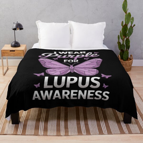 Item preview, I Wear Purple for Lupus Awareness - Butterfly Support designed and sold by FndPardaL.