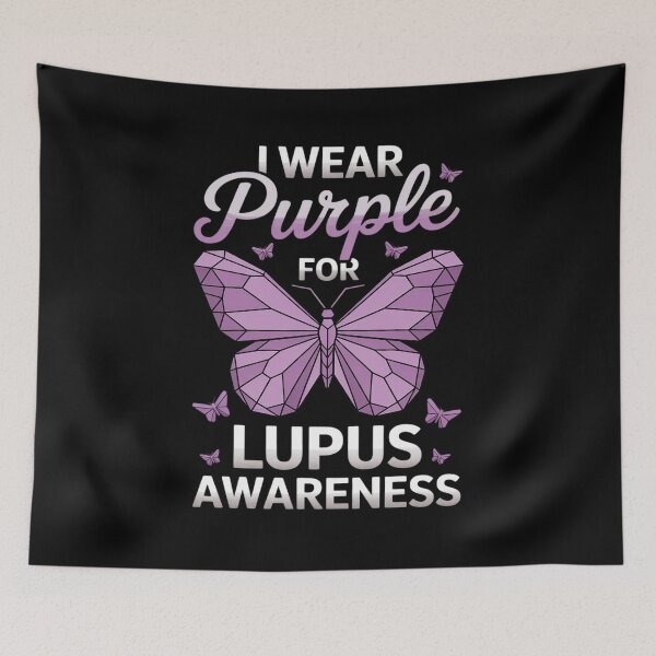 Item preview, I Wear Purple for Lupus Awareness - Butterfly Support designed and sold by FndPardaL.