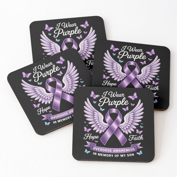 Item preview, I Wear Purple In Memory Of My Son Overdose Awareness designed and sold by FndPardaL.