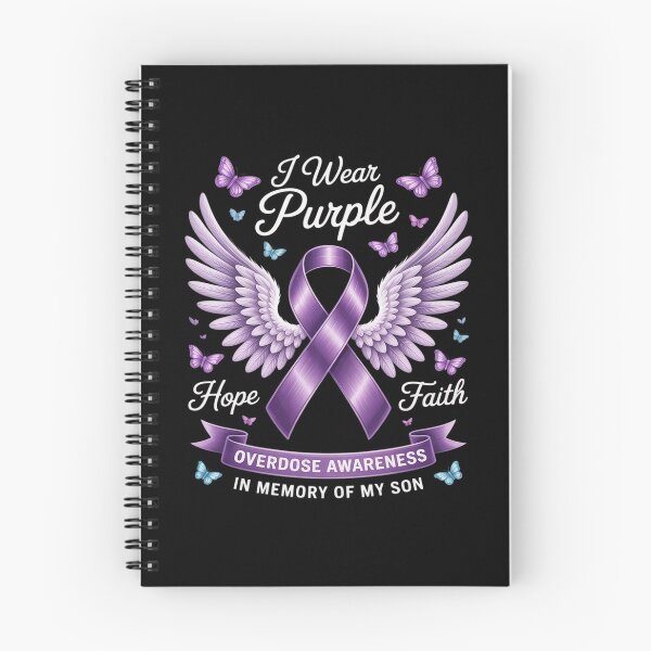 Item preview, I Wear Purple In Memory Of My Son Overdose Awareness designed and sold by FndPardaL.