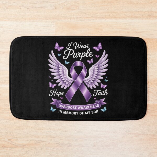 Item preview, I Wear Purple In Memory Of My Son Overdose Awareness designed and sold by FndPardaL.