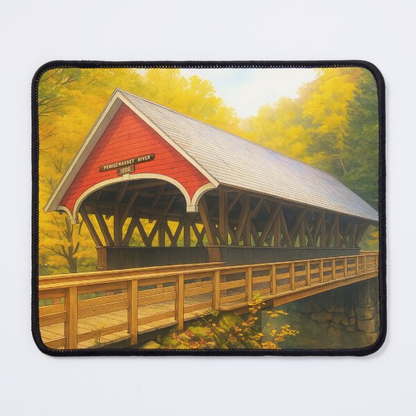 Item preview, The Historic Flume Covered Bridge designed and sold by Takeda-art.
