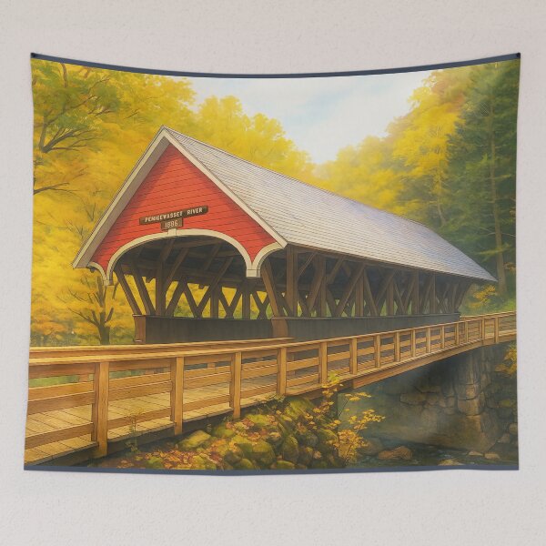 Item preview, The Historic Flume Covered Bridge designed and sold by Takeda-art.
