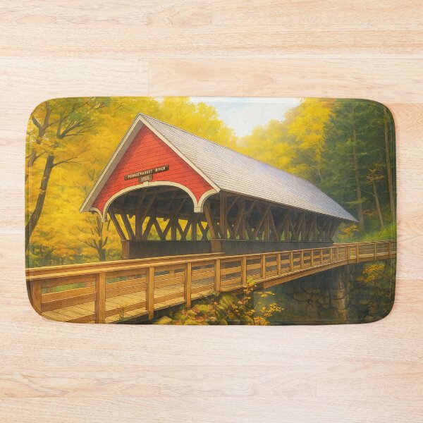 Item preview, The Historic Flume Covered Bridge designed and sold by Takeda-art.
