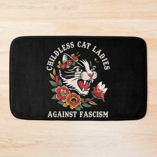 Item preview, Childless Cat Ladies Against Fascism  designed and sold by PugPuppyLife.