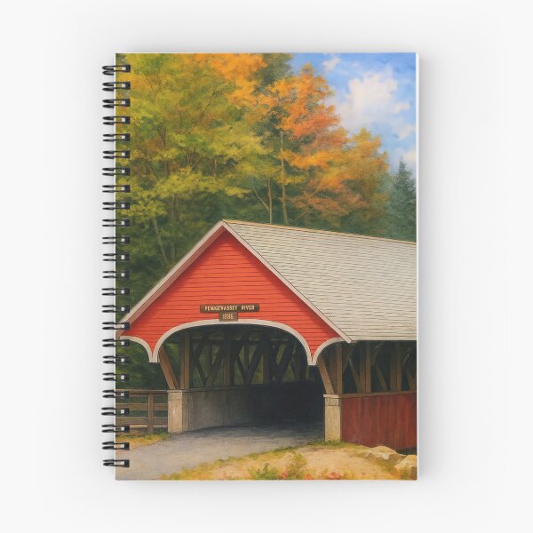 Item preview, The Historic Flume Covered Bridge designed and sold by Takeda-art.