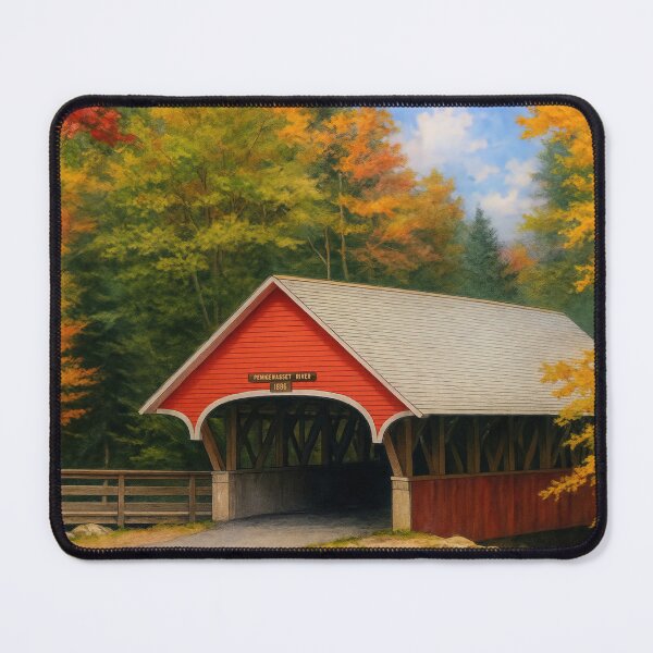 Item preview, The Historic Flume Covered Bridge designed and sold by Takeda-art.