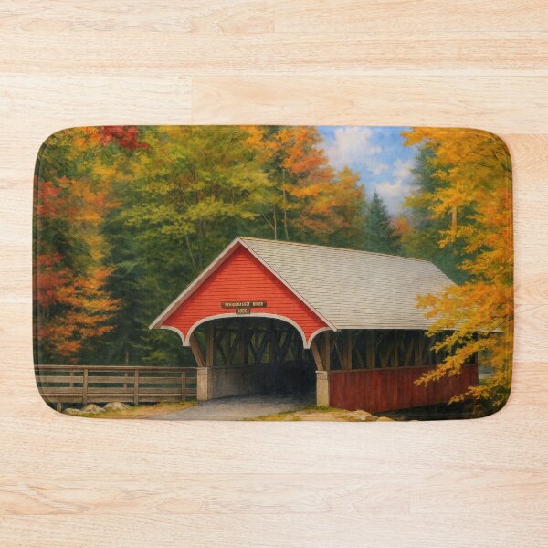 Item preview, The Historic Flume Covered Bridge designed and sold by Takeda-art.